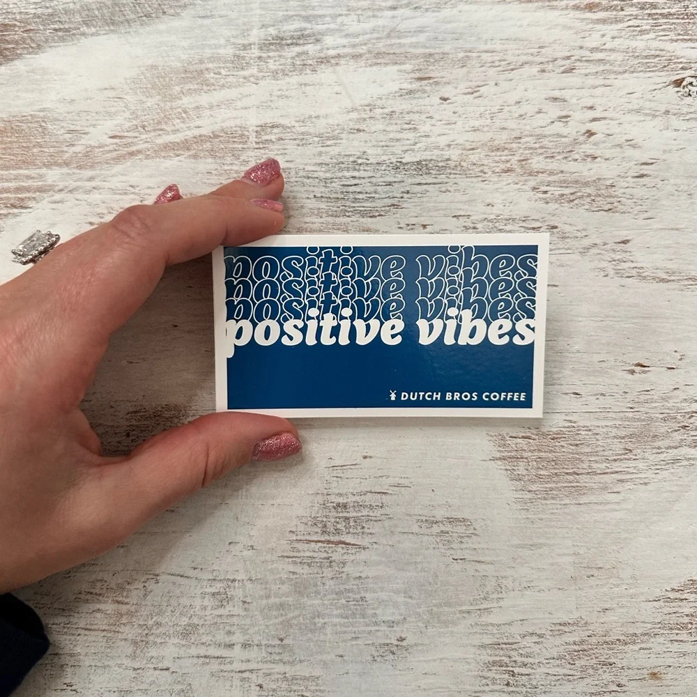 Positive Vibes DB Sticker